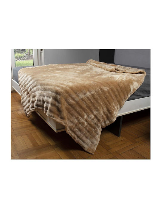 Dimcol Coral Κουβέρτα Fleece Μονή 160x220εκ.