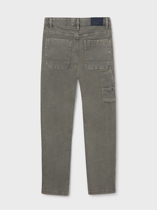 Mayoral Worker Kids' Jeans Trousers Stone