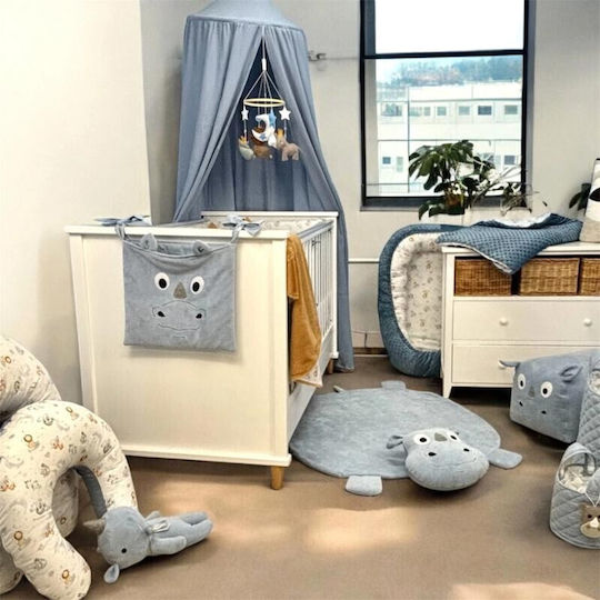 Baby Star Baby Crib Bumper Blue