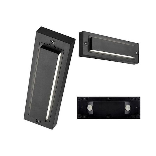 Masterled Wall-Mounted Outdoor Light LED IP65 6W with Natural White Light 25.5x4.3x9εκ.