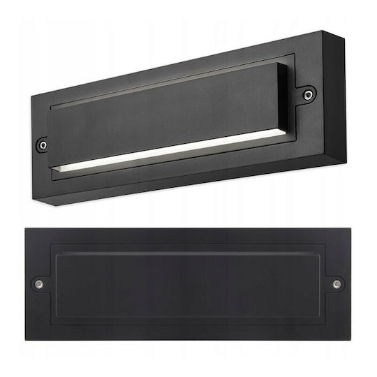 Masterled Wall-Mounted Outdoor Light LED IP65 6W with Natural White Light 25.5x4.3x9εκ.