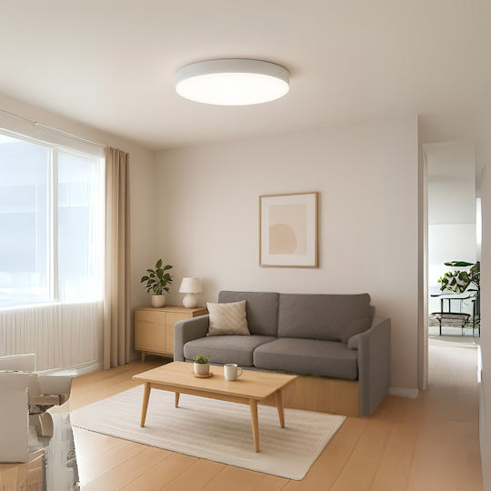 Rainbow Παραλληλόγραμμο LED Panel 24W με Ρυθμιζόμενο Λευκό Φως 28x28εκ.
