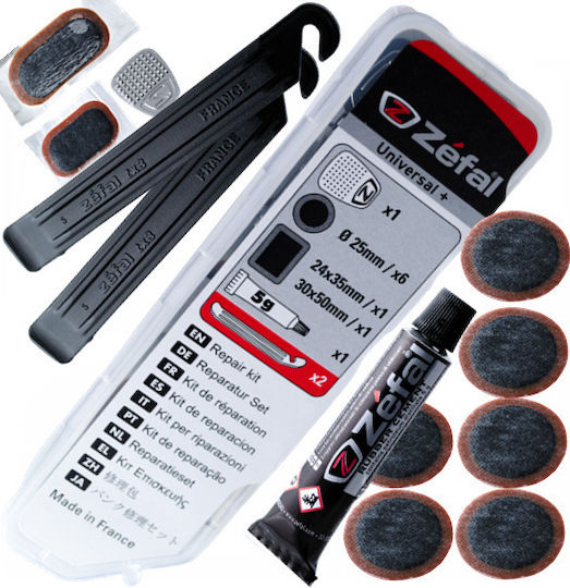 Zefal Patches Universal + Repair Kit with Tire Levers