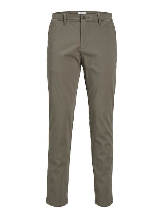 Herrenhosen Chino Elastisch in Schlank Passform Bungee Cord