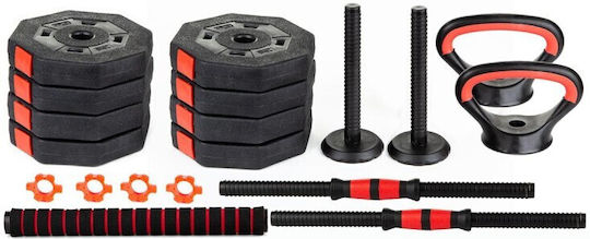 Eb Fit Set De Gantere Cu Set De Gantere Greutate Totală 20kg Cu Stand