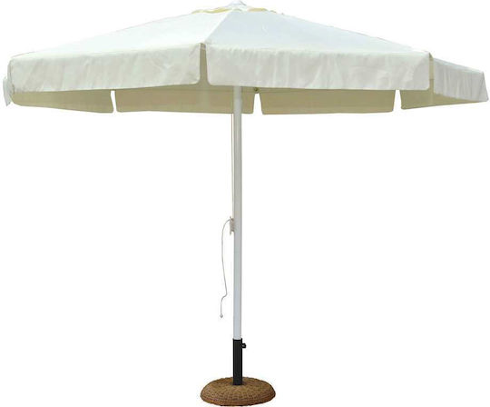 Umbrelă Profesională Rotundă Din Aluminiu Ecru Φ3m