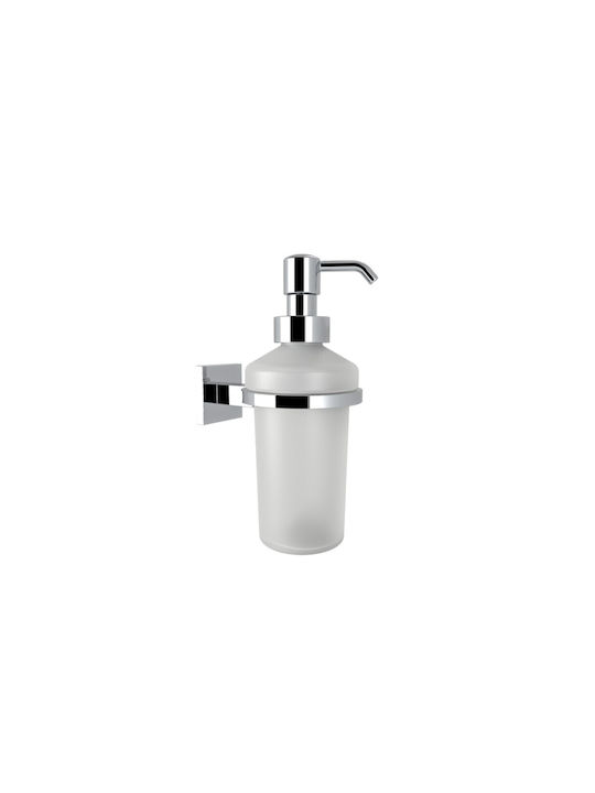 Verdi Cube Montat pe perete Dispenser Sticlă Argintiu 500ml