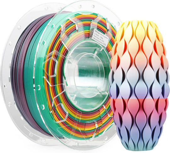 Creality3D PLA Филамент За 3D Принтер 1.75mm Rainbow 1kg 1бр (Макарa)