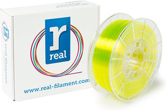 Real Filament PETG 3D Printer Filament 2.85mm Translucent Yellow 0.5kg NLPETGTYELLOW500MM285 1τμχ (Spool)