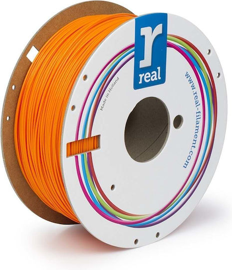 Real Filament PLA 3D Printer Filament 1.75mm Fluorescent Orange 1kg NLPLAFORANGE1000MM175 1τμχ (Spool)