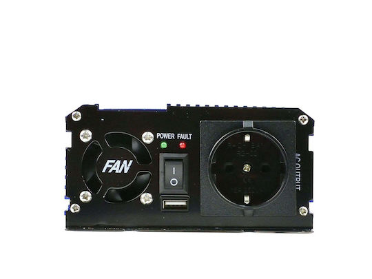Voltage Converter 24 V 230 V 500 W 1000 W Geko G17013