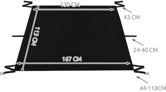 Parasolar Windshield Anti-freeze Idealstore Dimensions 130 X 113 X 167 Cm Waterproof Quick Installation Hooks Protects Against Snow Sun Rays Includes Storage Bag