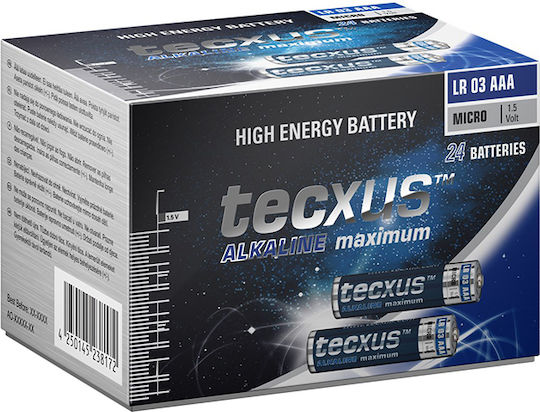 Tecxus Maximum Αλκαλικές Μπαταρίες AAA 1.5V 24τμχ