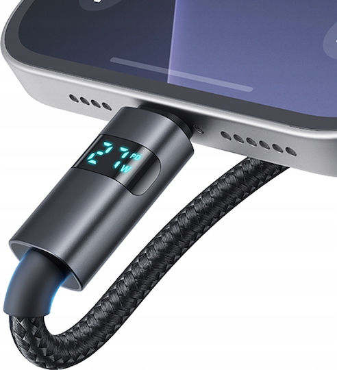 Mcdodo LED USB 2.0 Cable USB-C male - USB-C 100W PD Μαύρο 1.2m 4-53606