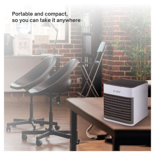 Niaros Ventilator USB Cu Apă Și Iluminare 5W Alb