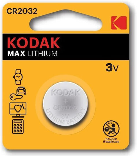 Kodak Max Батерия Литий За часовници CR2032 3V 1бр