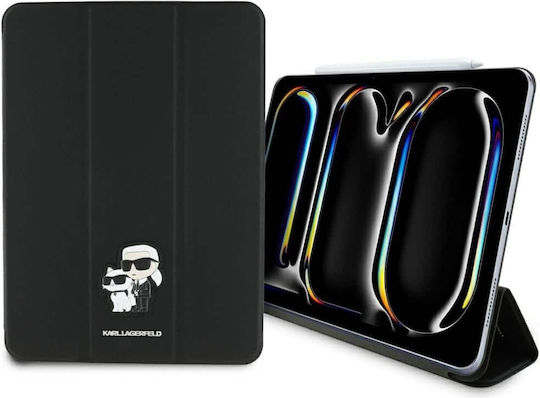 Karl Lagerfeld Karl & Choupette Flip Cover Μαύρη (iPad Pro 2024 11")