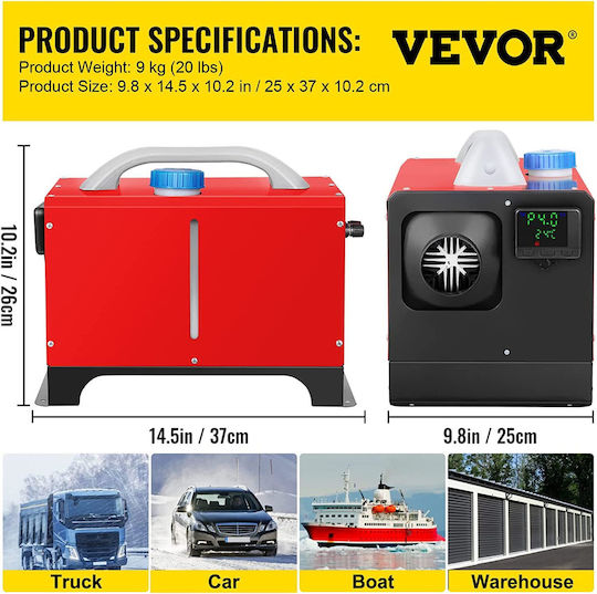 Vevor Αερόθερμo Αυτοκίνητου Πετρελαίου 8000W
