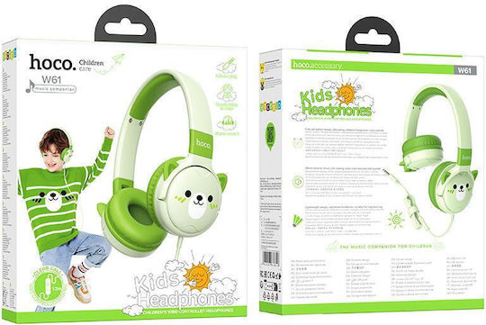 Hoco W61 Wired On Ear Headphones Green