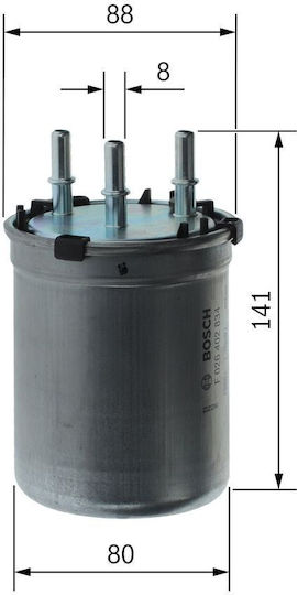 Bosch Filtru de Combustibil Auto pentru Audi F026402834
