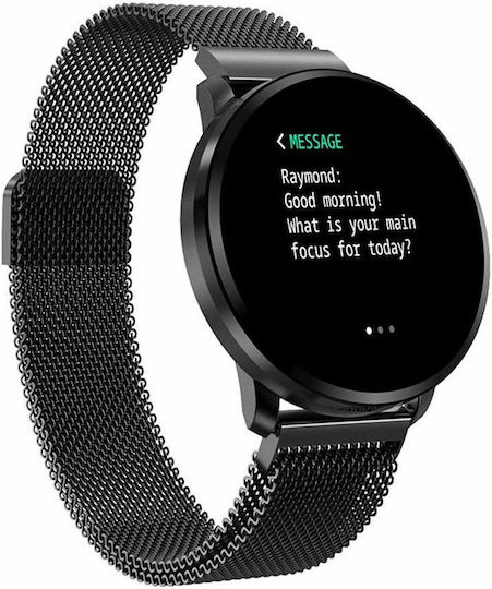 FiT Smartwatch with Heart Rate Monitor (Black)