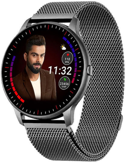 FiT Smartwatch with Heart Rate Monitor (Black)