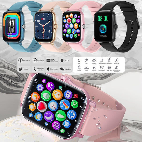 YFIT Aluminiu Smartwatch (Negru)
