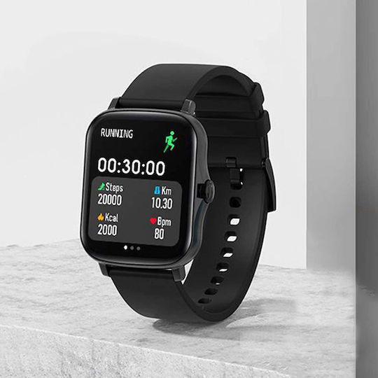 YFIT Aluminiu Smartwatch (Negru)