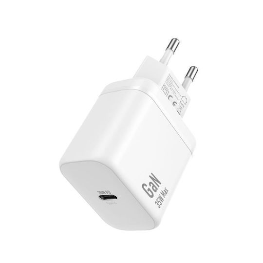 iNOS Charger Without Cable GaN with USB-C Port 35W Power Delivery / Quick Charge 3.0 Whites (A119)