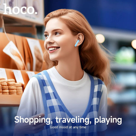Hoco EQ6 In-ear Bluetooth Handsfree Căști cu Carcasă de Încărcare Violet