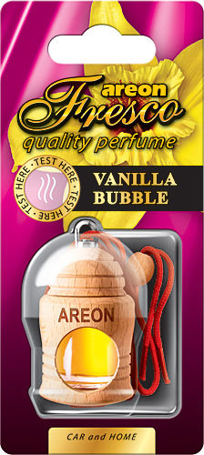 Areon Car Air Freshener Pendand Liquid Fresco Vanilla Bubble 4ml