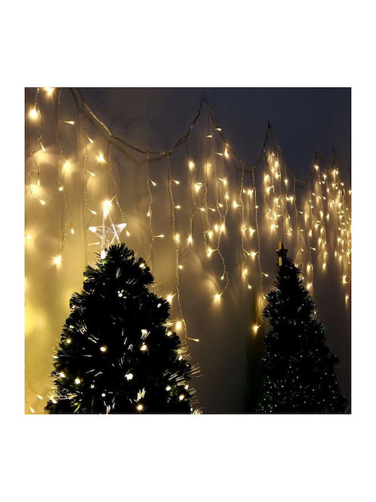 200 Lights LED 5m. Warm White type Curtain 1pcs