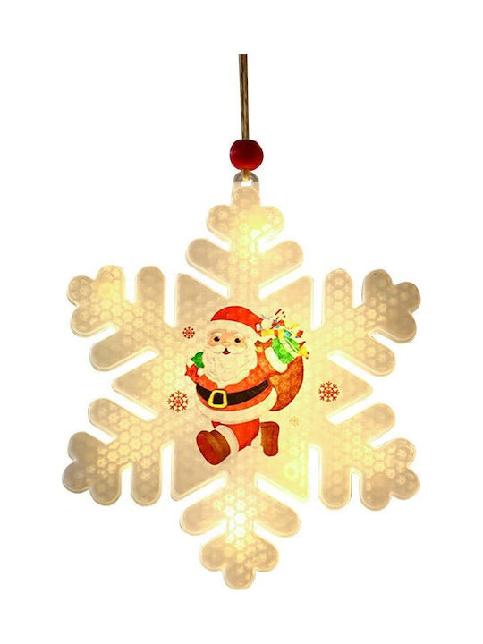 Masterled Beleuchtet Weihnachtliche Kunststoff Figur Flocke Weiß Länge 11.5cm