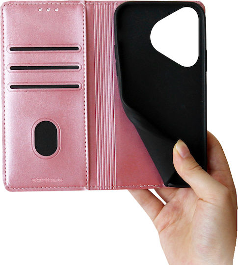 Vintage Magnet Wallet Sonique Huawei Pura 70 Rose Gold Mobile Phone Case