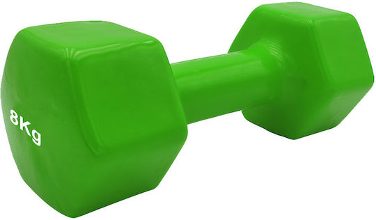 OEND390399 Hexagonal Vinyl Dumbbell 1 x 8kg