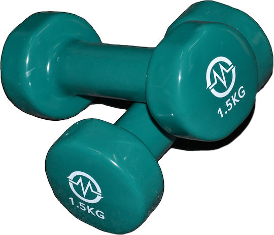 Master Vinyl Dumbbell Βαράκι Εξάγωνο Βινυλίου 1 x 1.5kg