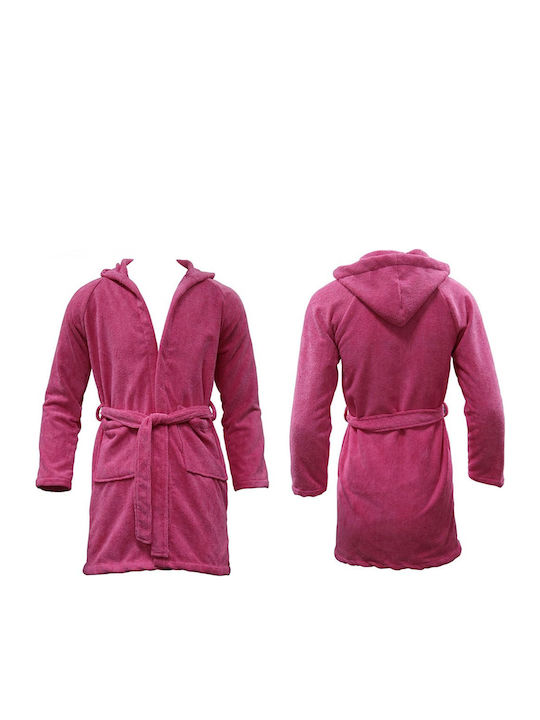 AlpinPro Nemo Kids Swimming Bathrobe Pink Microfiber