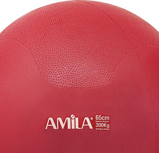 AMILA Pilates Ball 65cm 1.1kg In Red Colour