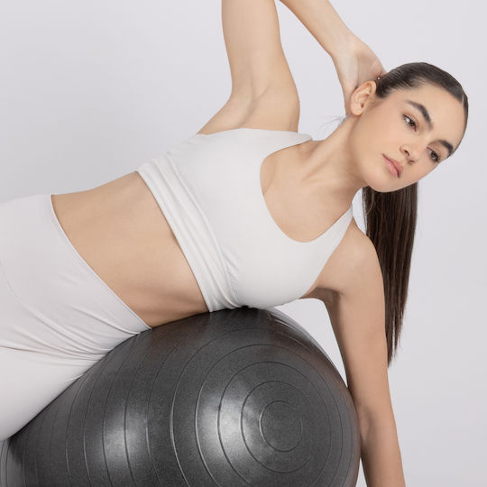 AMILA Μπάλα Pilates 55cm σε Μπλε Χρώμα