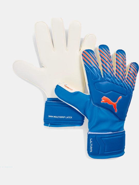 PUMA Ultra Match Protect Kids Goalkeeper Gloves Blue