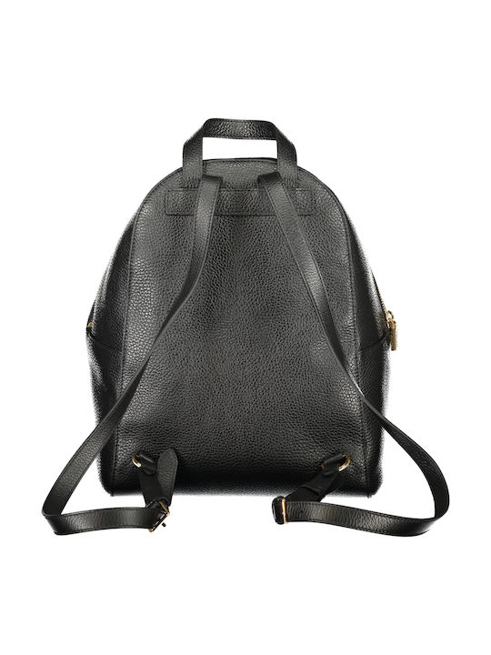 Leather Women's Bag Backpack Black