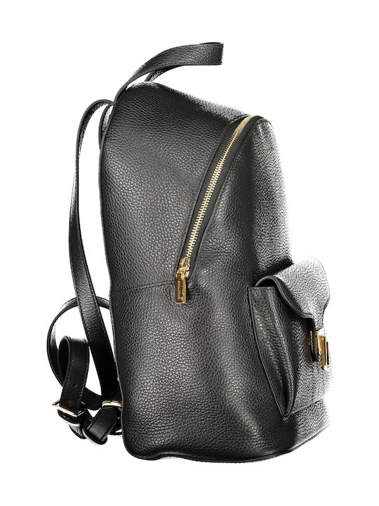 Leather Women's Bag Backpack Black