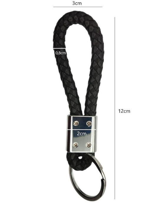 Breloc Din Piele Peugeot Negru