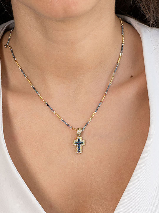 Dimitrios Exclusive Cruciu Argint Placate cu Aur Dimitrios Exclusive Cruciu Argint Placate cu Aur