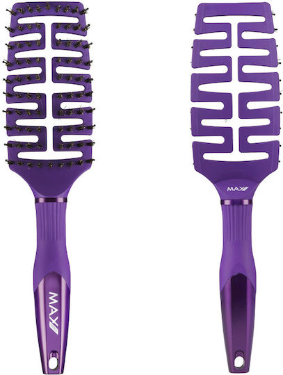 Max Pro Brush Hair Brush Purple