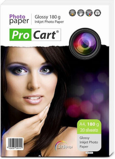 A4 Glänzendes Fotopapier 180g/m²