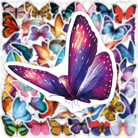 Sticker Set 50pcs Butterflies