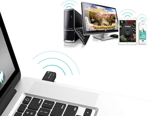 Powertech PT-1450 Αντάπτορας Δικτύου USB με Ασύρματη Σύνδεση Wi-Fi 1300Mbps