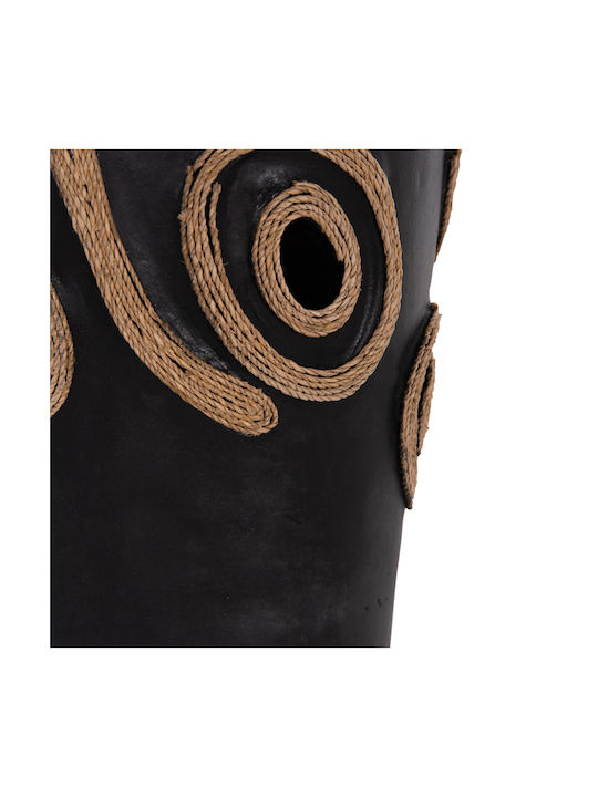 HomeMarkt Decorative Vase Dean Black 15x15x25cm