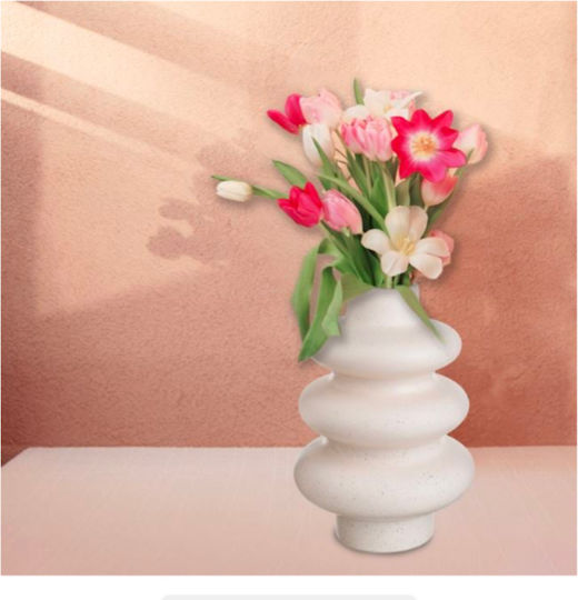 Ceramic Vase White 20x30cm
